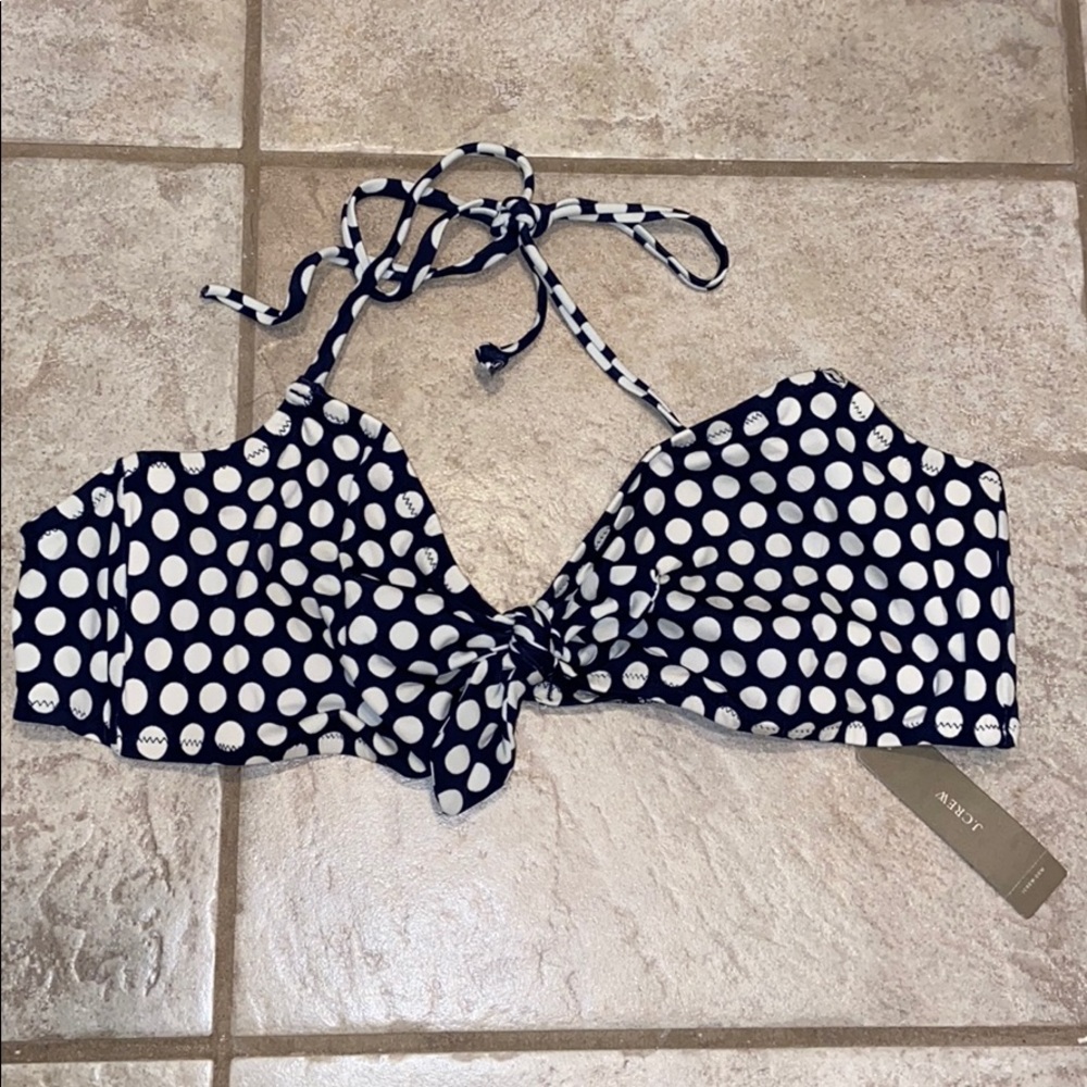 J.Crew Polka Dot Bikini Top